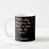 Mug Philosophe stoïque - Difficultés Renforcer - Quot (Gauche)