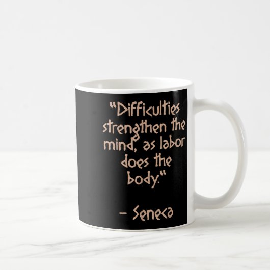 Mug Philosophe stoïque - Difficultés Renforcer - Quot (Droite)