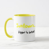 Mug Philosophie d'un tournesol (Gauche)