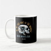 Mug Philosophie Spatiale Crâne Alan Watts Citation de (Gauche)
