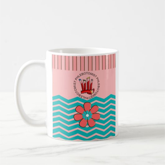 Mug Phlebotomiste Chevron Design (Gauche)