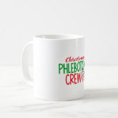 Mug Phlebotomiste de Noël, phlébotomie, laboratoire (Devant gauche)