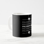 Mug Phlebotomiste Phlebotomie Infirmière Docteur Cadea (Devant gauche)