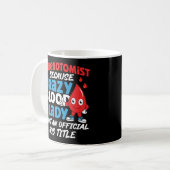 Mug Phlebotomiste Phlebotomiste parce que fou (Devant gauche)