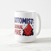 Mug Phlébotomiste Vampire Professionnel (Devant droit)