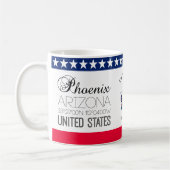 Mug Phoenix, Arizona, États-Unis élégant (Gauche)
