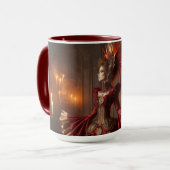 Mug Phoenix Fire Queen Steampunk Victorian Industrial (Devant gauche)