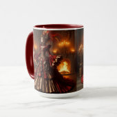 Mug Phoenix Fire Queen Steampunk Victorian Industrial (Devant gauche)