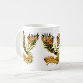 Mug Phoenix Rising - Bird Mythique de Feu et Renaissan (Devant gauche)