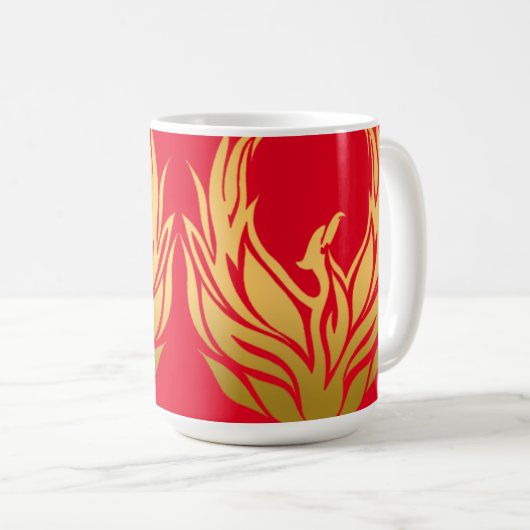 Mug Phoenix Rouge levant (Devant droit)