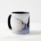 Mug Phoque à harpe mère avec son petit (Devant gauche)