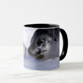 Mug Phoque à harpe mère avec son petit (Devant droit)