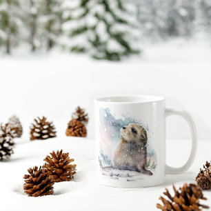 Mug Phoque d'aquarelle Vibes d'hiver