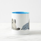 Mug Phoques De Port De Cartoon Sympa (Centre)