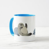 Mug Phoques De Port De Cartoon Sympa (Devant gauche)