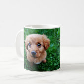 Mug Photo adorable de chiot (Devant gauche)
