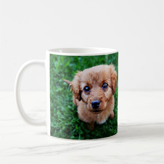 Mug Photo adorable de chiot (Gauche)