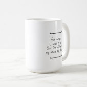Mug Photo and Poem Sentimental Memorial (Devant droit)