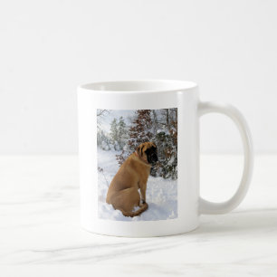 Mug Photo anglaise de "pose de neige" de chien de
