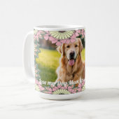 Mug Photo Animaux De Compagnie encadrée En Fleurs (Devant gauche)