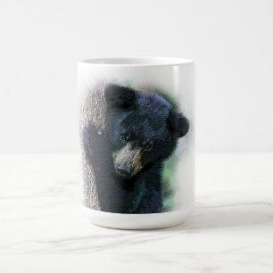 Mug Photo aquarelle d'un ourson noir mignon