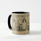 Mug Photo Art nouveau Mucha, modèle d'art féminin (Devant gauche)