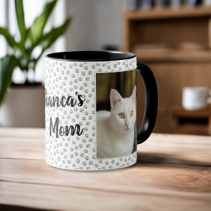 Mug Photo avec Empreinte de Patte de Chat Personna