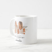Mug Photo avec Tache de Tendance | Seras-tu ma Demoise (Devant gauche)