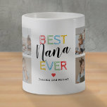 Mug Photo Best Nana Ever 8<br><div class="desc">Tasse à café grand-mère personnalisée avec le texte "meilleure nana jamais",  et les noms des enfants. Plus 8 précieux modèle photo de famille pour vous de customiser avec votre propre pour en faire un cadeau grand-mère spécial supplémentaire.</div>