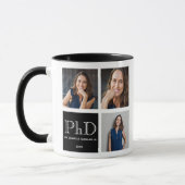 Mug Photo Black Doctorat Graduation (Gauche)