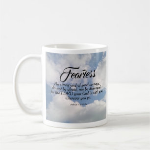 Mug Photo Blue Cloudy Sky Be Not Afraid Bible Verse