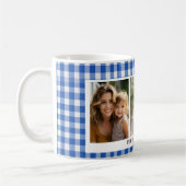 Mug Photo Blue En vichy 3 (Gauche)