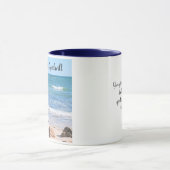 Mug Photo Blue Ocean Peace sur Terre Bible Verse (Centre)