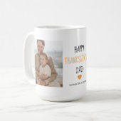 Mug Photo & Bon thanksgiving moderne Papa (Devant gauche)