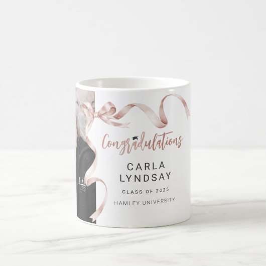 Mug Photo Bow Beige tendance (Centre)