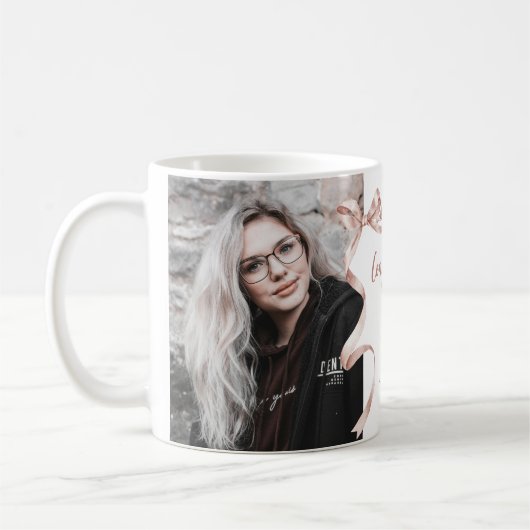 Mug Photo Bow Beige tendance (Gauche)