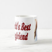 Mug Photo Boyfriend avec script bordeaux (Centre)