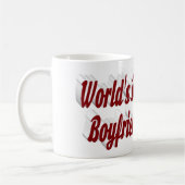 Mug Photo Boyfriend avec script bordeaux (Gauche)