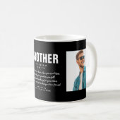 Mug Photo Brother Citation Moderne Noir Et Blanc (Devant droit)