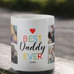 Mug Photo-cadeau Best Daddy Ever<br><div class="desc">Fête des pères cadeau mug avec le texte "meilleur papa jamais",  et la date. Plus 8 photos de famille pour vous de customiser avec votre propre pour en faire un cadeau papa spécial supplémentaire.</div>