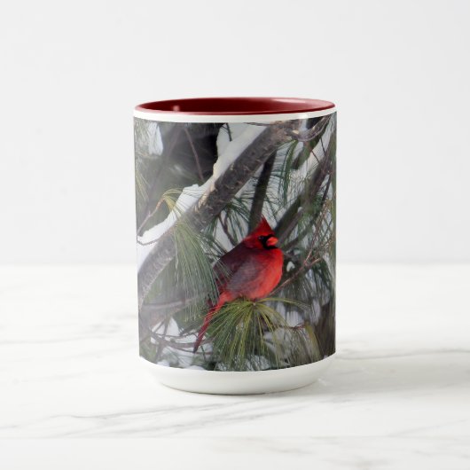 Mug Photo Cardinal Pine des neiges (Centre)