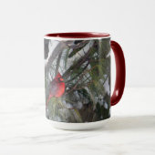 Mug Photo Cardinal Pine des neiges (Devant droit)