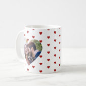 Mug Photo Coeur Personnalisé pour les couples (Devant gauche)