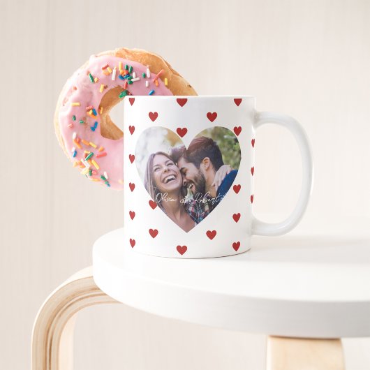 Mug Photo Coeur Personnalisé pour les couples