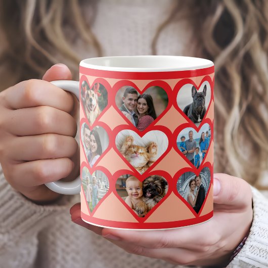 Mug Photo Coeur personnalisée
