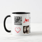 Mug PHOTO COLLAGE 1er 5e 15e anniversaire Moderne (Gauche)