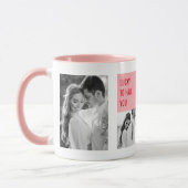 Mug Photo Collage Couple | Cadeau moderne Valentines (Gauche)