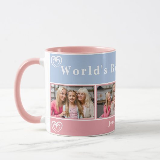 Mug photo Collage de la meilleure grand-mère perso (Gauche)