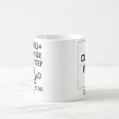 Mug photo-collage du père du chat personnalisé et nom (Centre)