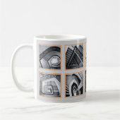 Mug Photo Collage Grey Orange Petite entreprise (Gauche)